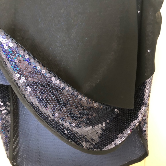 Amanda Uprichard Sapphire blue/navy sequined Top S - Picture 7 of 10